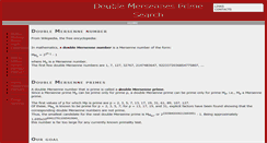 Desktop Screenshot of doublemersennes.org