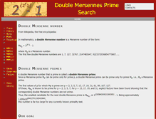 Tablet Screenshot of doublemersennes.org